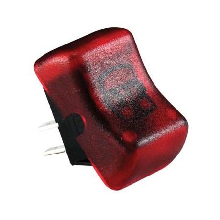 Jr Products ILLUMINATED ON/OFF ROCKER SWITCH, RED 12045